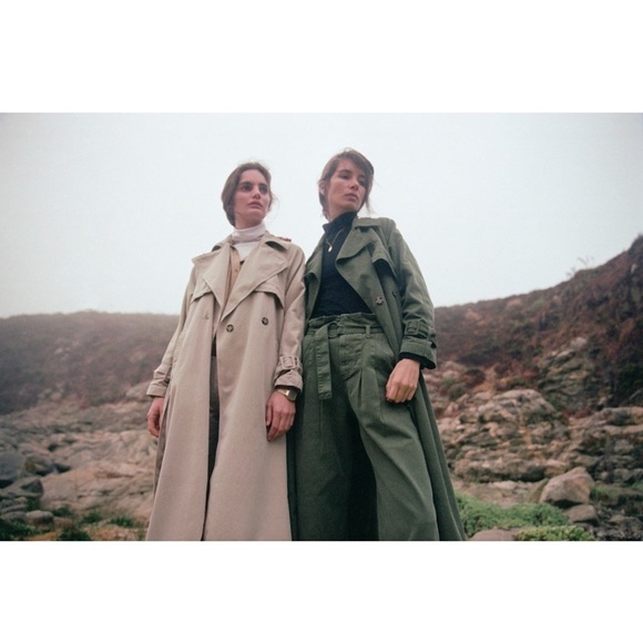 NWT BOYISH 90s Olive High Rise Belted Paperbag Waist Wide Leg Fray Hem Pants 26 - Picture 9 of 10